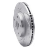 R1 15-19 Subaru Legacy Front Left Drilled & Slotted Silver Brake Rotor