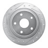 R1 92-97 Subaru SVX Rear Left Drilled & Slotted Silver Brake Rotor