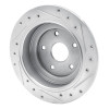 R1 92-97 Subaru SVX Rear Left Drilled & Slotted Silver Brake Rotor