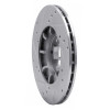 R1 85-94 Subaru GL-10 Front Right Drilled & Slotted Silver Brake Rotor