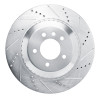 R1 20-24 Land Rover Defender 130 Rear Right Drilled & Slotted Silver Brake Rotor