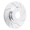 R1 20-25 Land Rover Defender 90 Rear Right Drilled & Slotted Silver Brake Rotor