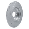 R1 20-22 Jaguar E-Pace Rear Right Drilled & Slotted Silver Brake Rotor