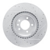 R1 18-24 Land Rover Range Rover Front Left Drilled & Slotted Silver Brake Rotor