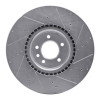 R1 18-25 Land Rover Defender 110 Front Right Drilled & Slotted Silver Brake Rotor