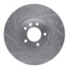 R1 18-20 Land Rover Range Rover Front Left Drilled & Slotted Silver Brake Rotor