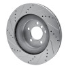 R1 06-09 Land Rover Range Rover Front Right Drilled & Slotted Silver Brake Rotor