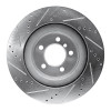 R1 06-09 Land Rover Range Rover Front Right Drilled & Slotted Silver Brake Rotor