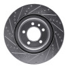 R1 05-09 Land Rover Range Rover Sport Front Right Drilled & Slotted Silver Brake Rotor