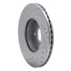 R1 02-05 Land Rover Freelander Front Right Drilled & Slotted Silver Brake Rotor