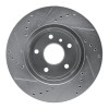 R1 99-04 Land Rover Discovery Front Right Drilled & Slotted Silver Brake Rotor
