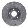 R1 99-04 Land Rover Discovery Front Left Drilled & Slotted Silver Brake Rotor