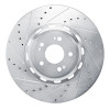 R1 21-26 Genesis G90 Front Left Drilled & Slotted Silver Brake Rotor