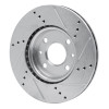 R1 09-19 Dodge Vislon (Mexico) Front Left Drilled & Slotted Silver Brake Rotor
