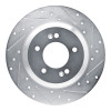 R1 19-22 Hyundai Veloster N Rear Right Drilled & Slotted Silver Brake Rotor