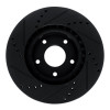 R1 10-14 Renault SAFRANE (Mexico) Front Right Drilled & Slotted Black Brake Rotor