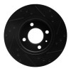 R1 09-17 Volkswagen SAVEIRO (Mexico) Front Left Drilled & Slotted Black Brake Rotor