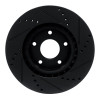 R1 10-14 Renault SAFRANE (Mexico) Front Left Drilled & Slotted Black Brake Rotor