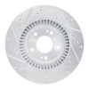 R1 13-20 Hyundai SANTA FE Front Right Drilled & Slotted Silver Brake Rotor