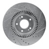 R1 13-20 Hyundai SANTA FE Sport Front Left Drilled & Slotted Silver Brake Rotor
