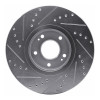 R1 07-12 Hyundai Veracruz Front Right Drilled & Slotted Silver Brake Rotor