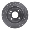 R1 12-25 Dodge Attitude (Mexico) Rear Right Drilled & Slotted Silver Brake Rotor