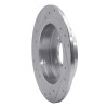 R1 12-25 Dodge Attitude (Mexico) Rear Right Drilled & Slotted Silver Brake Rotor
