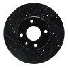 R1 12-17 Chevrolet SONIC (Mexico) Front Left Drilled & Slotted Black Brake Rotor