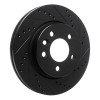 R1 10-17 Volkswagen AMAROK (Mexico) Front Right Drilled & Slotted Black Brake Rotor