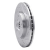 R1 07-10 Hyundai Elantra Front Right Drilled & Slotted Silver Brake Rotor