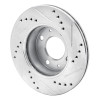 R1 03-06 Dodge Verna (Mexico) Front Left Drilled & Slotted Silver Brake Rotor