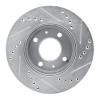 R1 03-06 Dodge Verna (Mexico) Front Left Drilled & Slotted Silver Brake Rotor