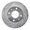 R1 01-03 Hyundai SONATA Front Left Drilled & Slotted Silver Brake Rotor
