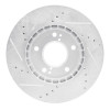 R1 01-03 Hyundai XG350 Front Right Drilled & Slotted Silver Brake Rotor