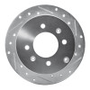 R1 99-06 Hyundai SONATA Rear Right Drilled & Slotted Silver Brake Rotor