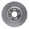 R1 11-25 Hyundai SONATA Front Right Drilled & Slotted Silver Brake Rotor