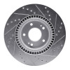R1 11-25 Hyundai TUCSON Front Left Drilled & Slotted Silver Brake Rotor