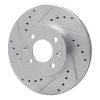 R1 06-12 Dodge Attitude (Mexico) Front Left Drilled & Slotted Silver Brake Rotor