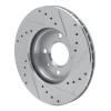 R1 06-12 Dodge Attitude (Mexico) Front Left Drilled & Slotted Silver Brake Rotor