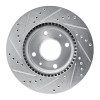 R1 02-06 Hyundai SONATA Front Right Drilled & Slotted Silver Brake Rotor