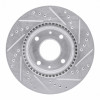 R1 02-06 Hyundai SONATA Front Left Drilled & Slotted Silver Brake Rotor