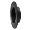 R1 90-94 Eagle TALON Rear Right Drilled & Slotted Black Brake Rotor