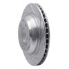 R1 05-18 Porsche CAYENNE Rear Right Drilled & Slotted Silver Brake Rotor