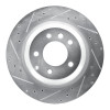 R1 05-18 Porsche CAYENNE Rear Left Drilled & Slotted Silver Brake Rotor