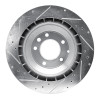 R1 05-18 Porsche CAYENNE Rear Left Drilled & Slotted Silver Brake Rotor