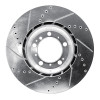 R1 99-23 Porsche 911 Right Rear Drilled & Slotted Silver Brake Rotor
