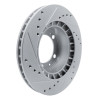 R1 87-95 Porsche 944 Turbo Front Right Drilled & Slotted Silver Brake Rotor