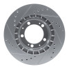 R1 87-95 Porsche 944 Turbo Front Right Drilled & Slotted Silver Brake Rotor