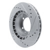 R1 87-95 Porsche 968 Front Left Drilled & Slotted Silver Brake Rotor