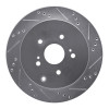 R1 09-17 Suzuki Grand Vitara (Mexico) Rear Right Drilled & Slotted Silver Brake Rotor